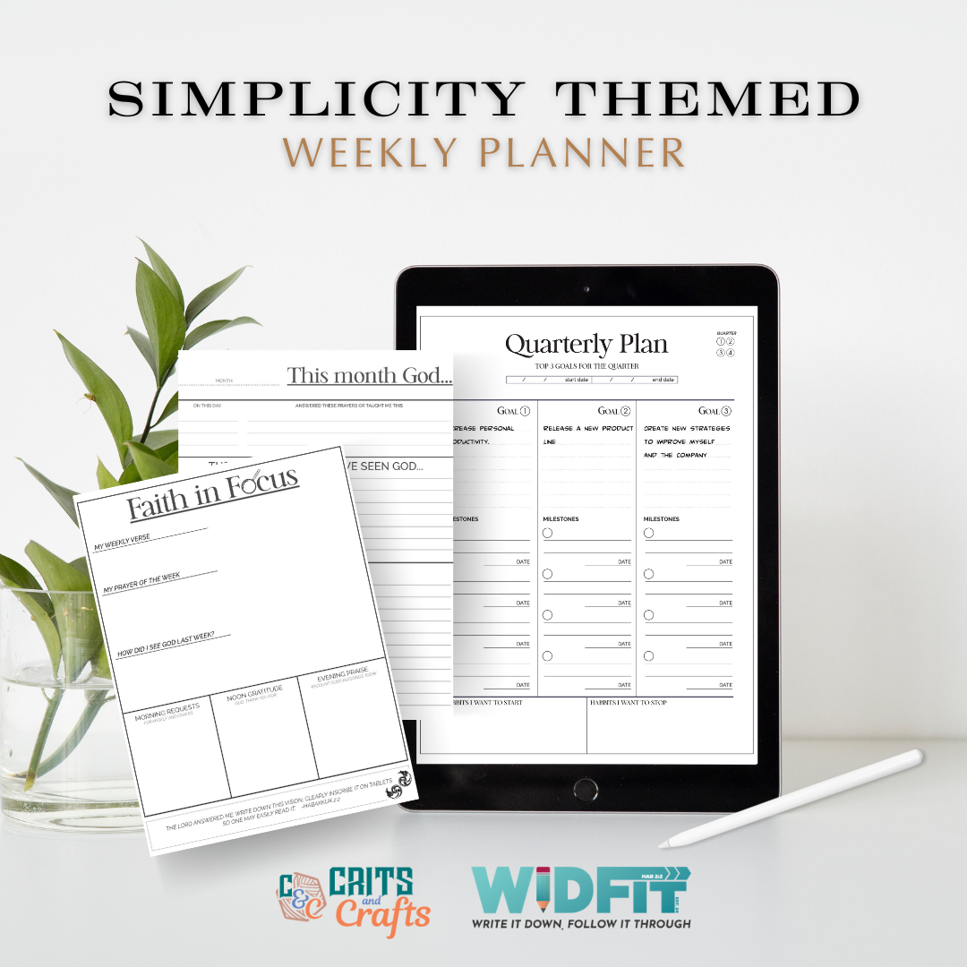 WIDFIT Digital Journaling Package