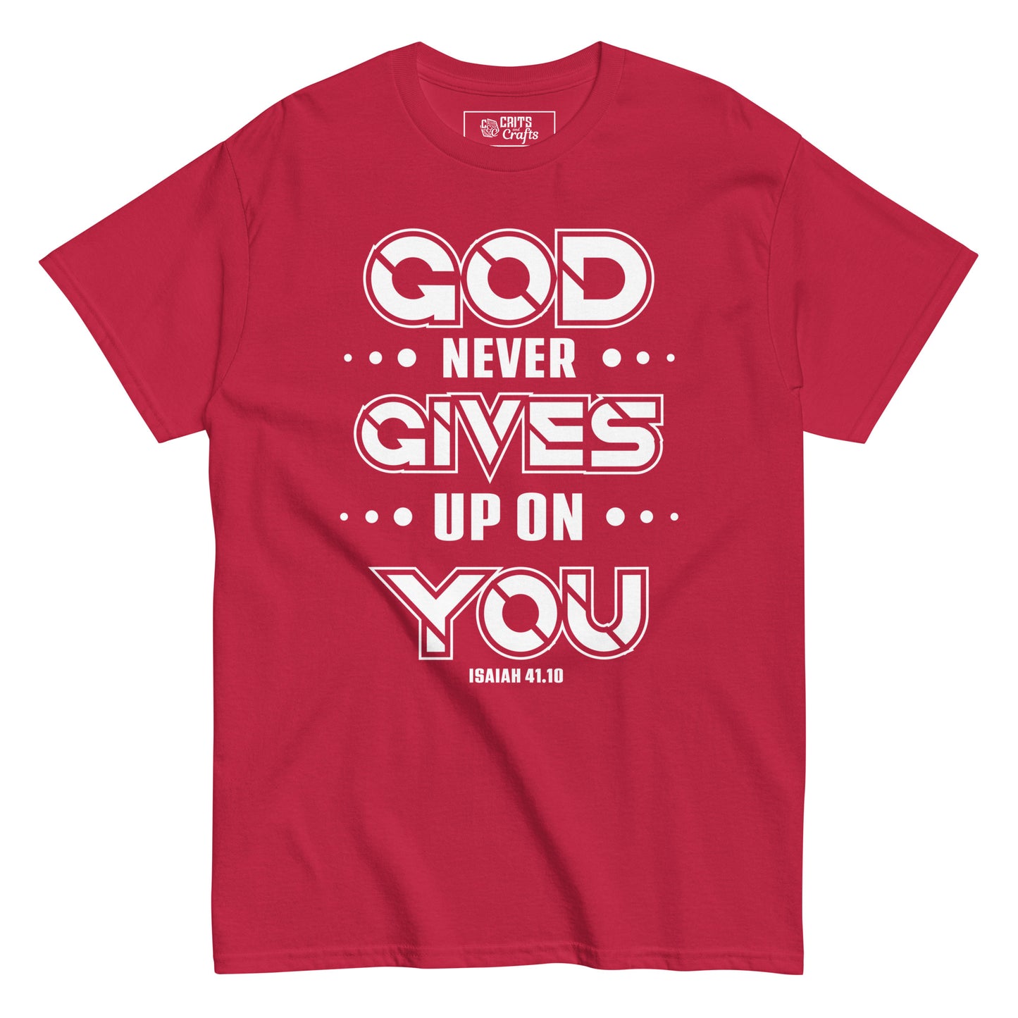 God never gives up - Men's classic tee