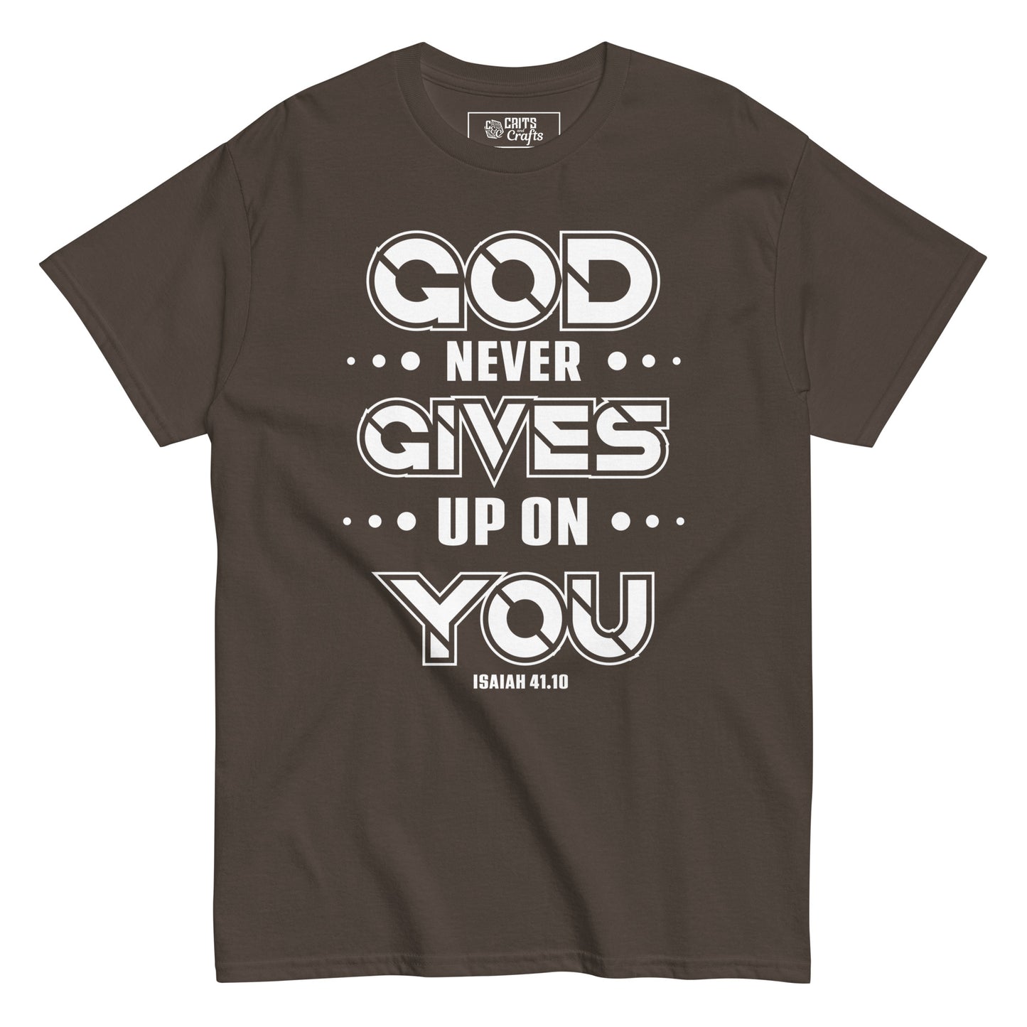 God never gives up - Men's classic tee