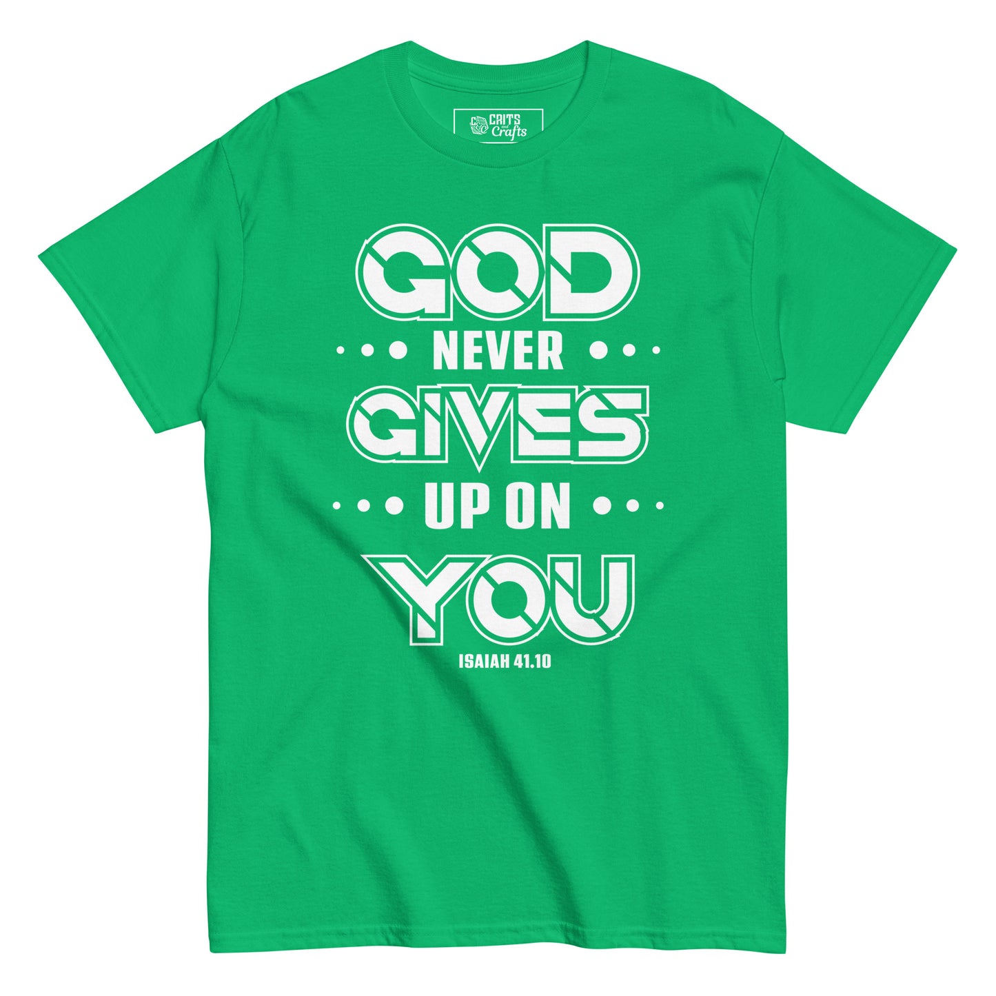 God never gives up - Men's classic tee
