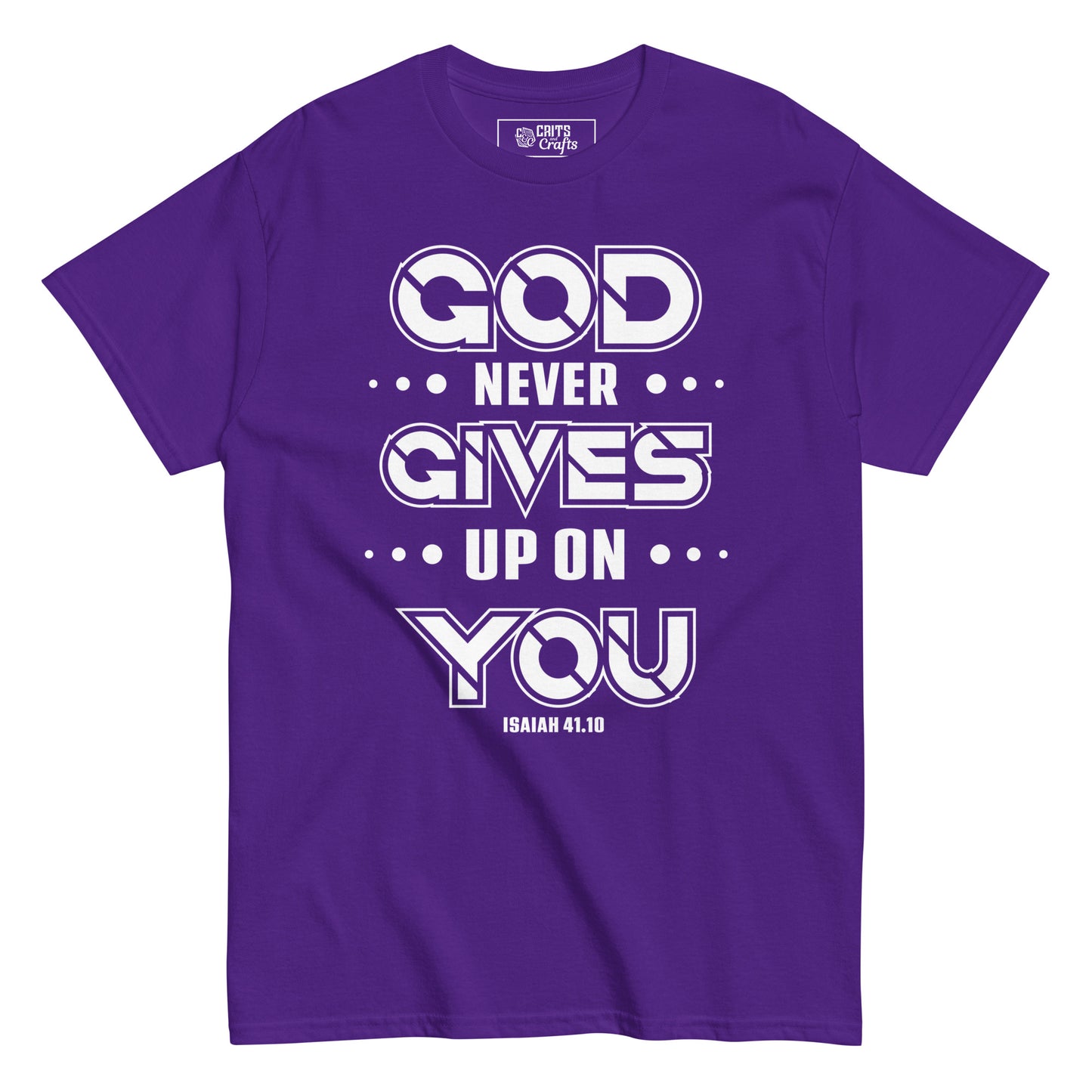 God never gives up - Men's classic tee