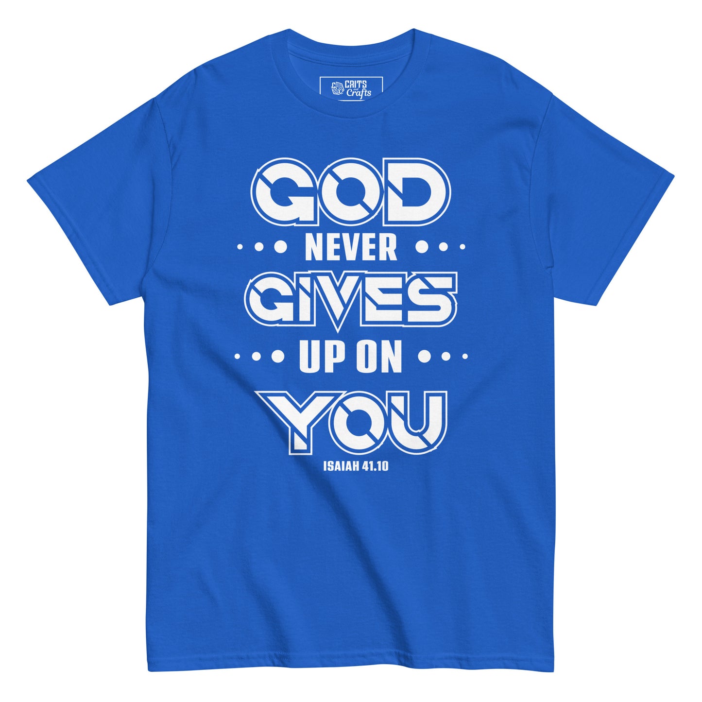 God never gives up - Men's classic tee