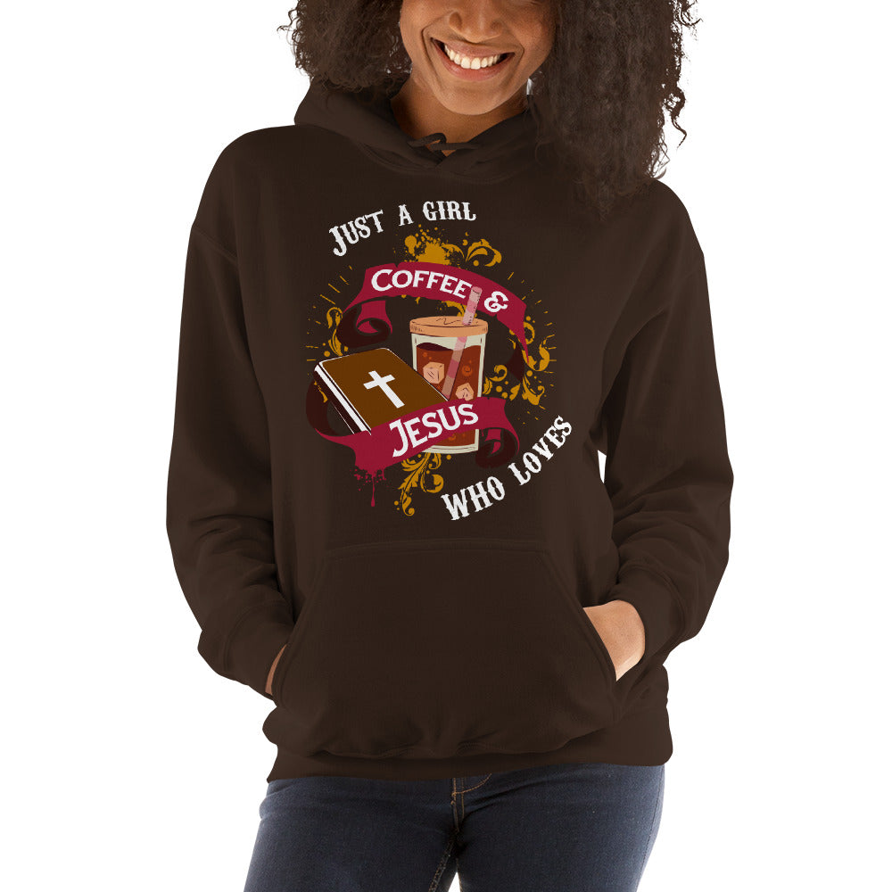 Jesus loving girl- Women's dark Hoodie