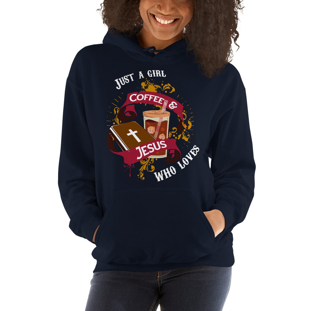 Jesus loving girl- Women's dark Hoodie