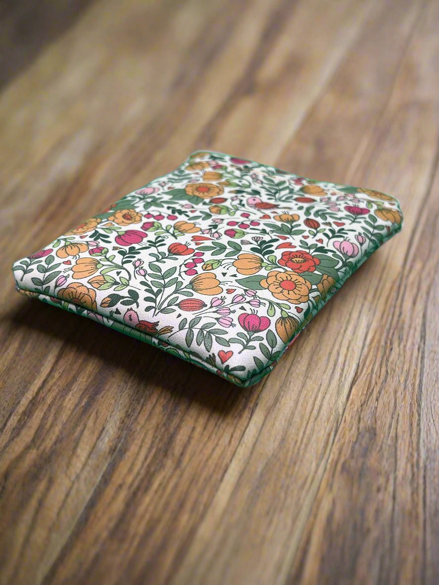 Autumn Feels Floral- Small Faux Leather Pouch