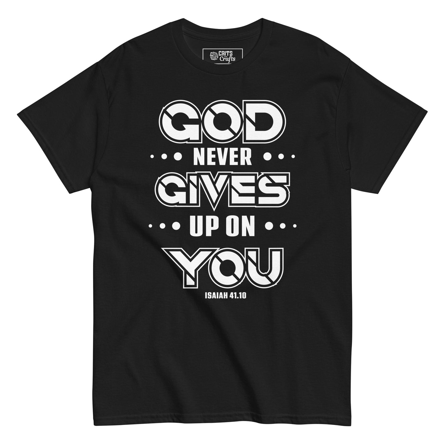 God never gives up - Men's classic tee