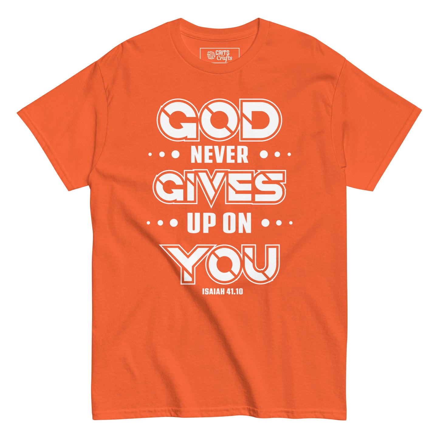 God never gives up - Men's classic tee